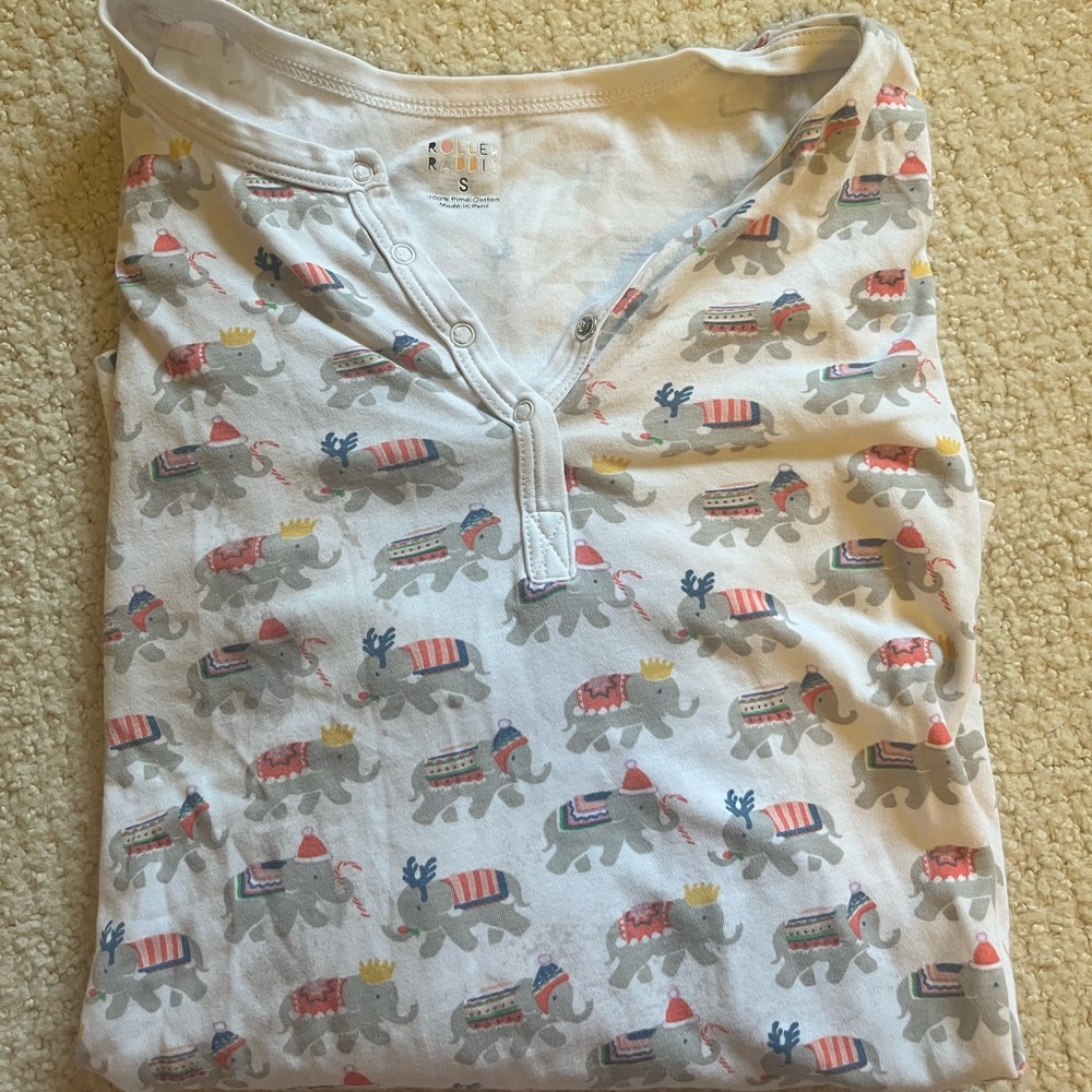 Elephant Print roller rabbit pjs